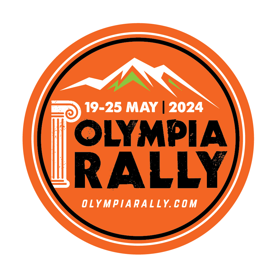 circle Olympia logos 19 25 May 2024 orange black Olympia rally
