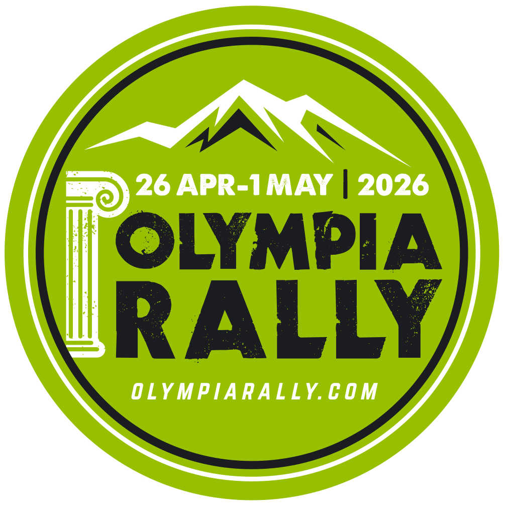 circle Olympia logo 2026 green black Olympia rally