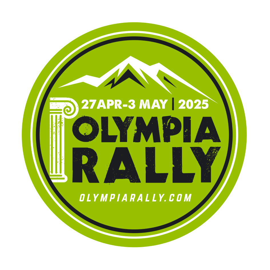 circle Olympia logos 27 Apr 03 May 2025 green black Olympia rally