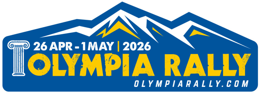 horizontal Olympia logo 2026 blue yellow Olympia rally