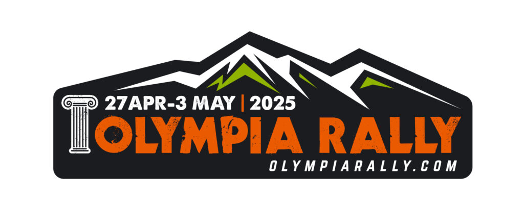 horizontal Olympia logos 27Apr 5 May 2025 black orange Olympia rally