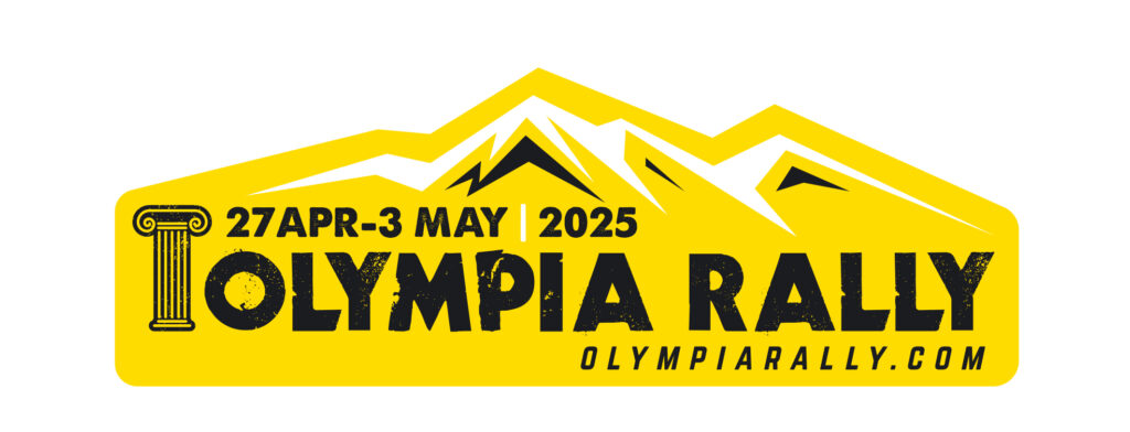 horizontal Olympia logos 27Apr 5 May 2025 yellow black Olympia rally