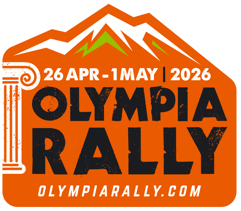 square Olympia logo 2026 orange black Olympia rally