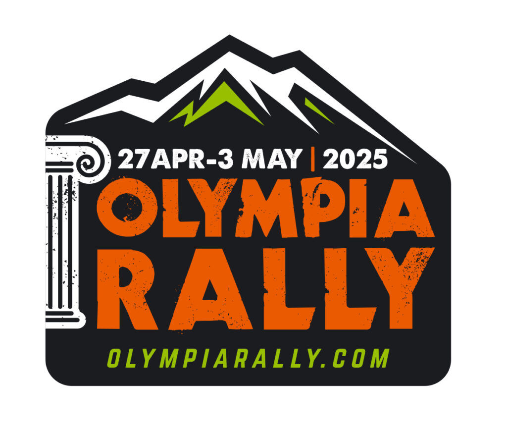 square Olympia logo 27Apr 5 May 2025 black orange Olympia rally