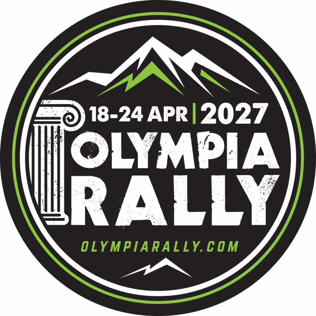 circle Olympia logos 2027 black white Olympia rally