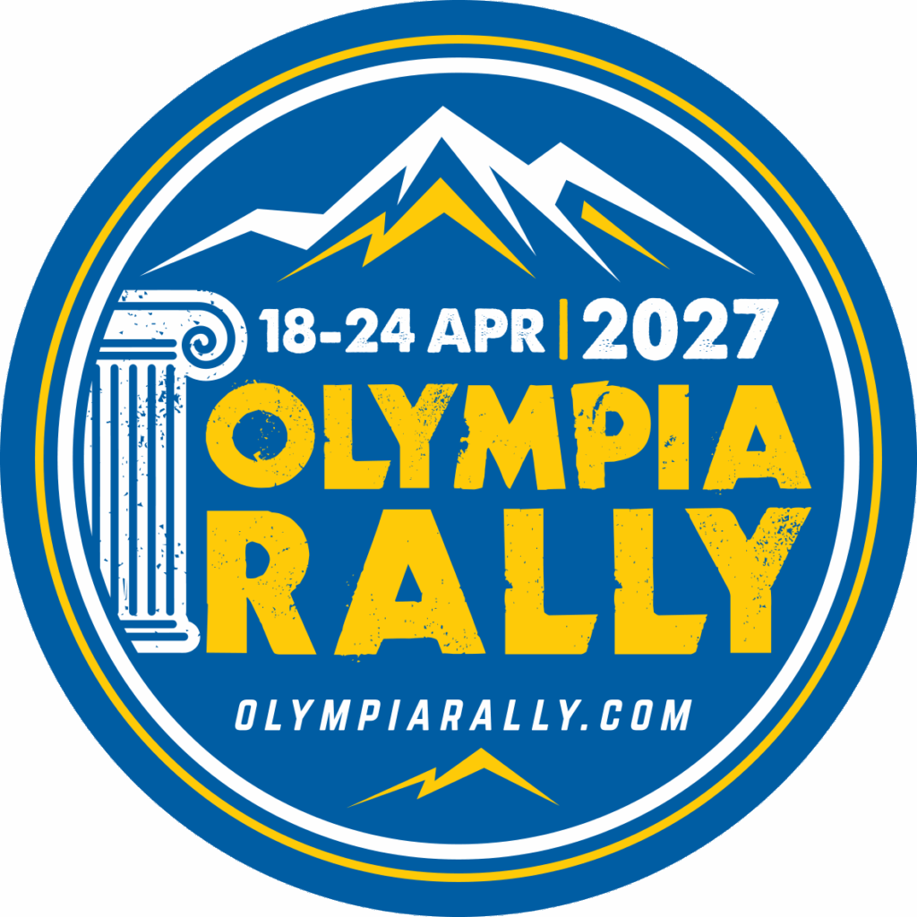 circle Olympia logos 2027 blue yellow Olympia rally