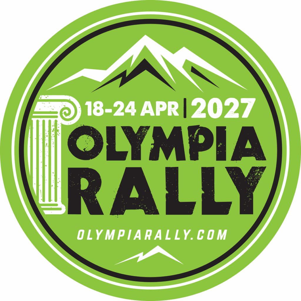 circle Olympia logos 2027 green black Olympia rally