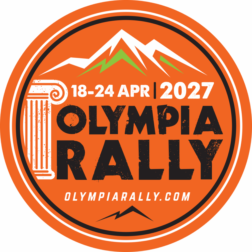 circle Olympia logos 2027 orange black Olympia rally