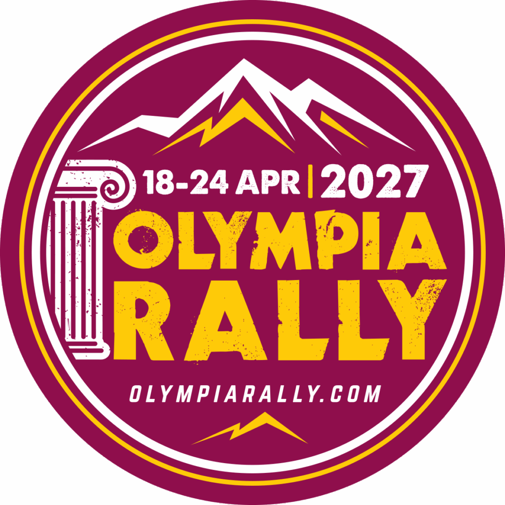 circle Olympia logos 2027 red yellow Olympia rally