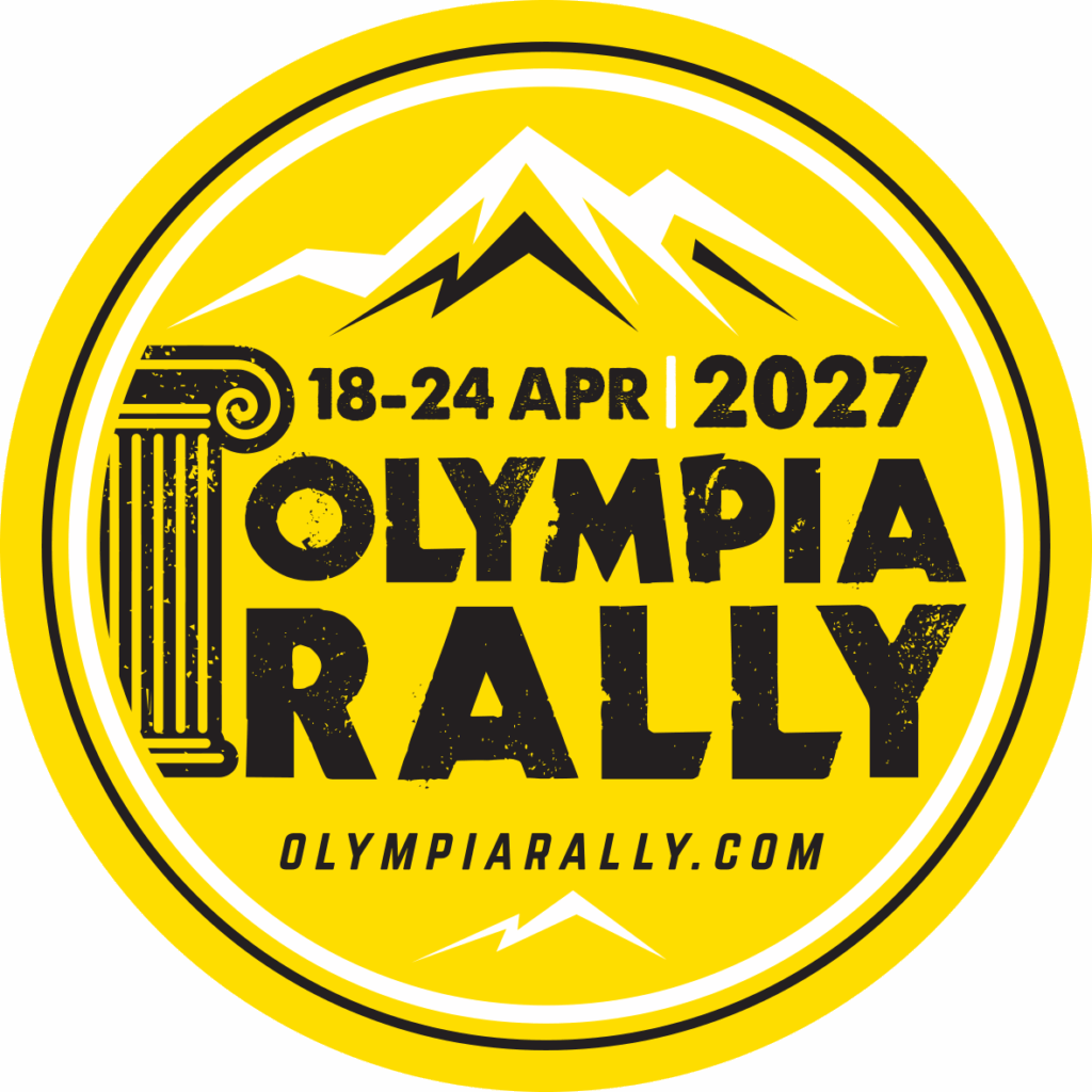 circle Olympia logos 2027 yellow black Olympia rally